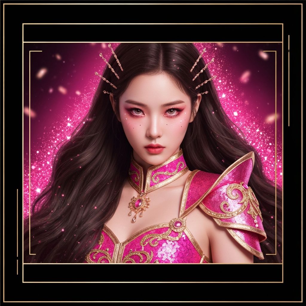 K-pop warrior template 6